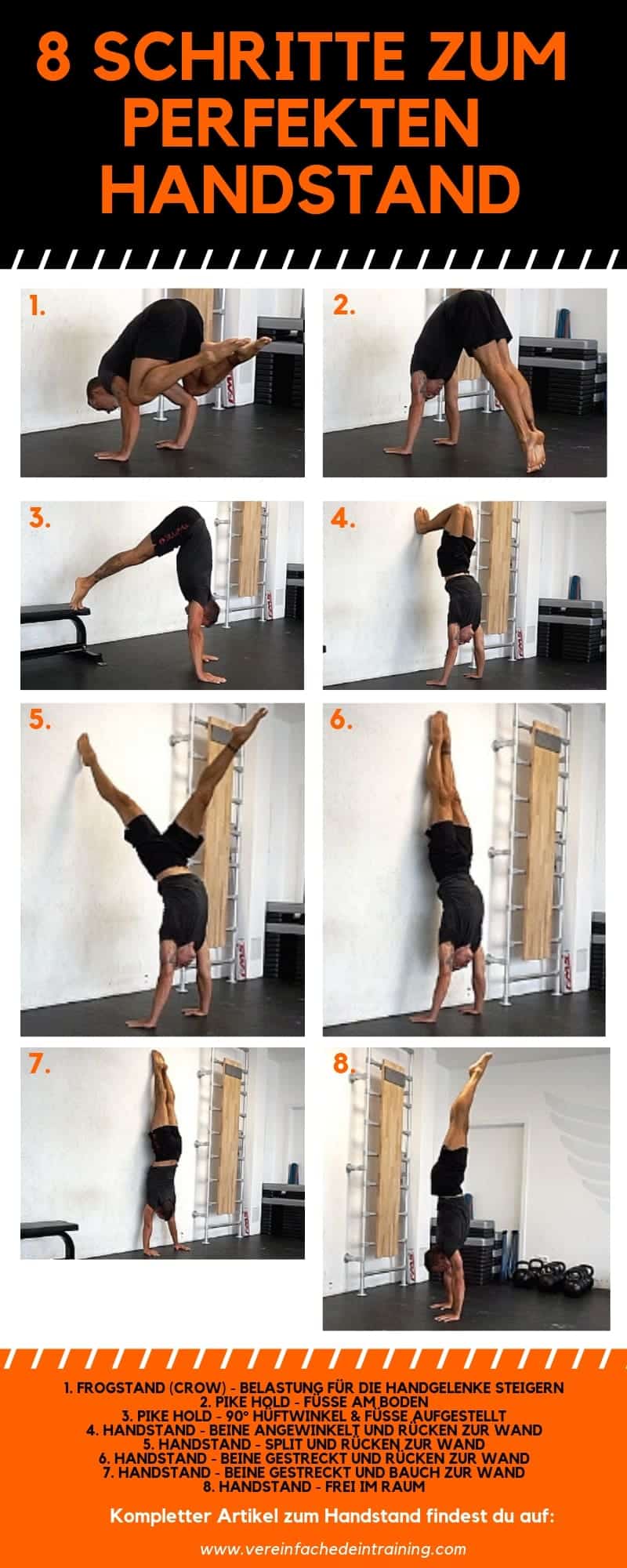 Wie Lernt Man Einen Handstand Handstand lernen - Ultimative Anleitung für den Handstand › Vereinfache